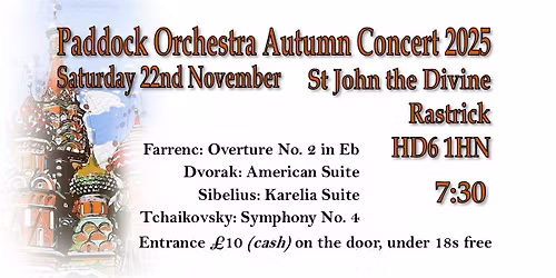 Paddock Orchestra Autumn Concert 2025
