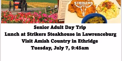 Senior Adult Day Trip to Amish Country