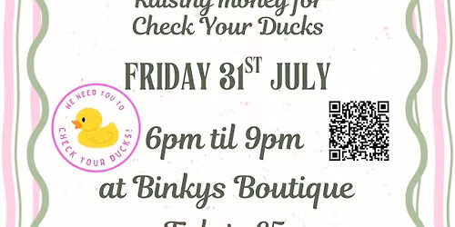 Check Your Ducks Sip & Shop