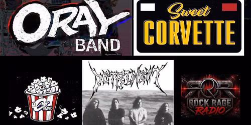 ORAY BAND, Sweet Corvette, Detriment, MisterPher, Salty Monkeys, Vtephen @ Doll Hut