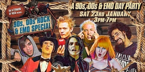 LONDON An Afternoon of Emo &amp; 90s, 00s Rock: 3pm-7pm, Sat 23rd January