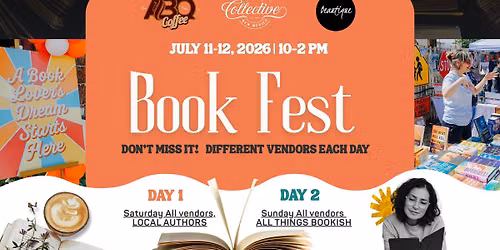 2nd Annual Book Fest! Two Day Event!