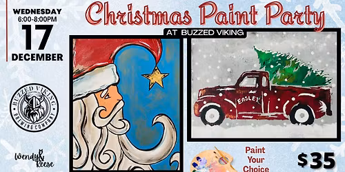 Christmas Paint Party at Buzzed Viking
