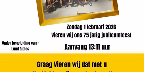 75 Jarig Jubileumfeest CV De Vrolijke Doortrekkers