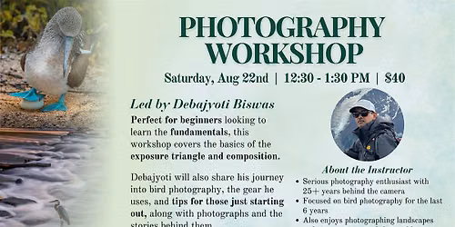 Photography Workshop: Fundamentals for Beginners