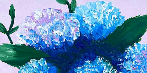 Paint and Wine Night in Rotorua - Hydrangea Vase