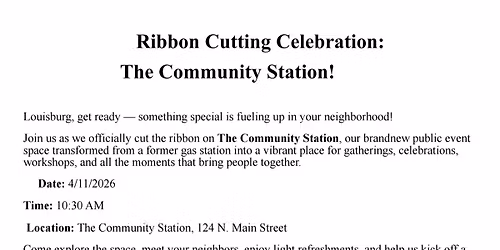 Community Station Ribbon Cutting