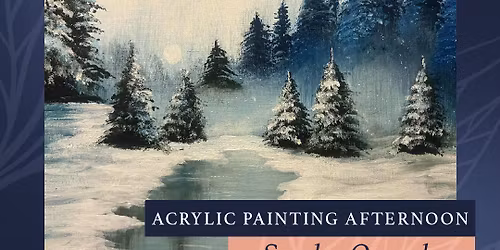 Acrylic Painting Workshop with Sandra Openshaw \u2013 13th December