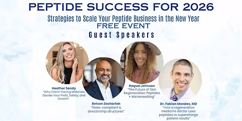 PEPTIDE SUCCESS FOR 2026 \u2014 FREE Live Event in Atlanta!