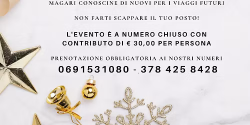 CENA DI NATALE VIAGGI DI GRUPPO ZERO STRESS POMEZIA