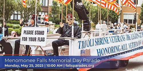 Menomonee Falls Memorial Day Parade 2026