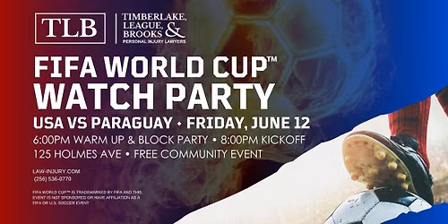 USA vs. Paraguay | 2026 FIFA World Cup\u2122 Watch Party - Hosted by Timberlake, League & Brooks