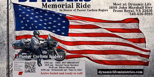 DL Riders -Pastor Carlton Memorial Ride. New Date