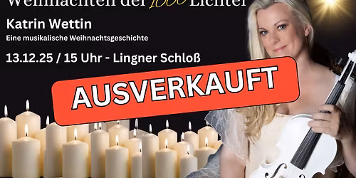 AUSVERKAUFT Lingner Schlo\u00df - "Weihnachten der 1000 Lichter"
