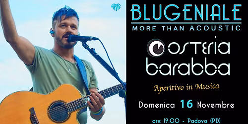 BLUGENIALE - More Than Acoustic - Aperitivo Live @ Osteria Barabba - Padova