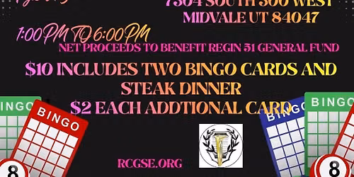 Steak, chicken and Sober Nobles BINGO