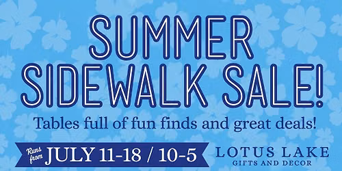 Summer Sidewalk Sale
