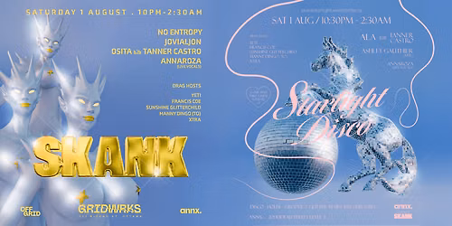 SKANK x Starlight Disco Edition 2 at Off-Grid Saturdays (2 ROOM PARTY)