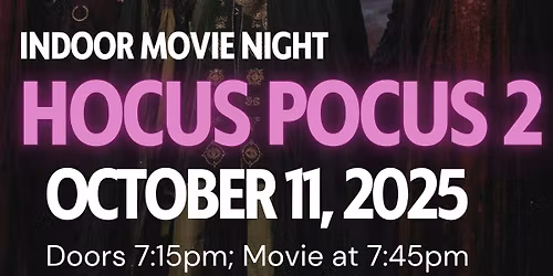 Indoor Dive In Movie - Hocus Pocus 2