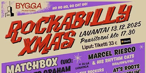 Marcel Riesco and the Rhythm Cats at Rockabilly Xmas in Paasitorni, Helsinki, Finland