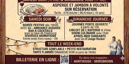 F\u00eate de l'asperge : samedi 16 et dimanche 17 mai 2026