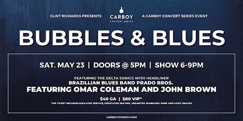 Carboy Concert Series - Bubbles and Blues
