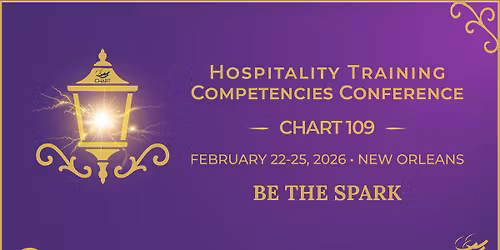 CHART 109 New Orleans - Hospitality Training Competencies Conference