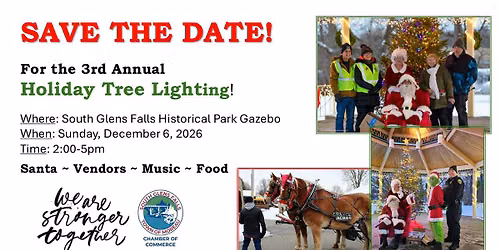 South Glens Falls-Town of Moreau Chamber Holiday Tree Lighting
