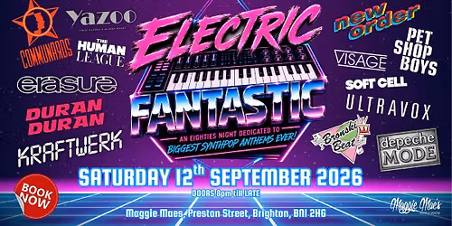 Electric Fantastic - An 80s SynthPop Party - Brighton