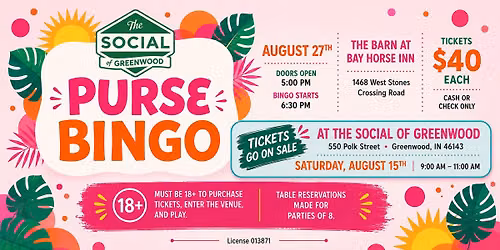 Purse Bingo at The Barn