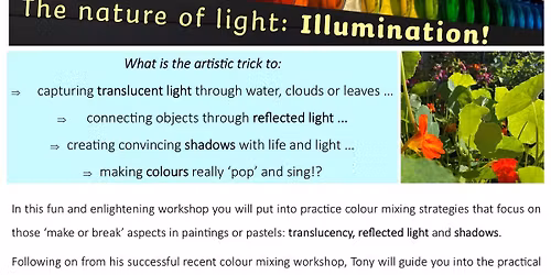 The Nature Of Light: Illumination! workshop with Tony Windberg