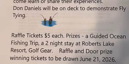 Fly Tying Demonstration and Father\u2019s Day raffle 