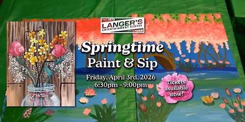 Springtime Floral Paint & Sip