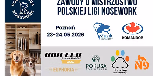 Zawody o Mistrzostwo Polskiej Ligi Nosework w Poznaniu