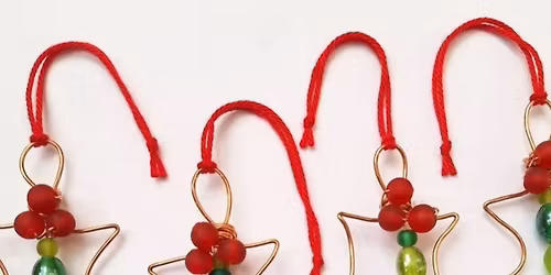 Wire xmas decorations workshop