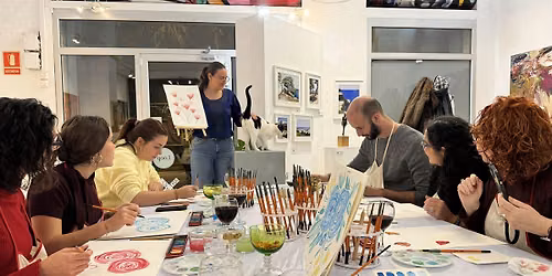 Taller de acuarelas con vino ilimitado
