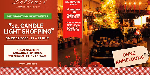 12. Traditionelles Candle Light Shopping