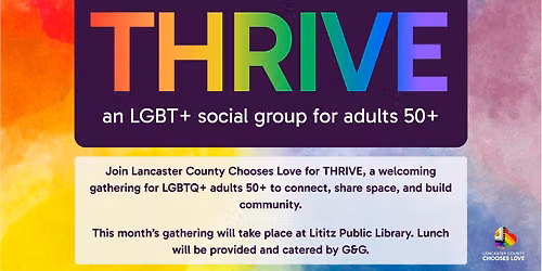 THRIVE: a LGBT+ social group for adults 50+