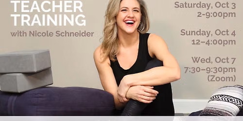 30HR Restorative Yoga Teacher Training with Nicole Schneider