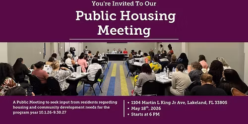 City of Lakeland Public Housing Meeting