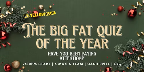 The Big Fat Quiz of the year 2025