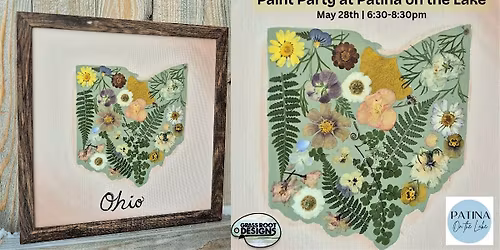 Pressed Flower Ohio at Patina On The Lake