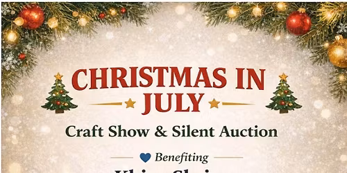 Christmas in July craft show fundraiser