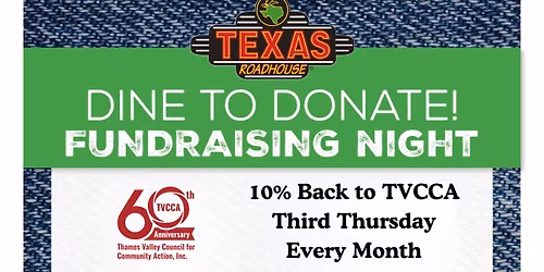Third Thursday Texas Roadhouse Dine Out Night for TVCCA!