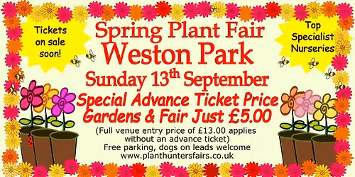 Autumn Plant Hunters' Fair at Weston Park on Sunday 13th September