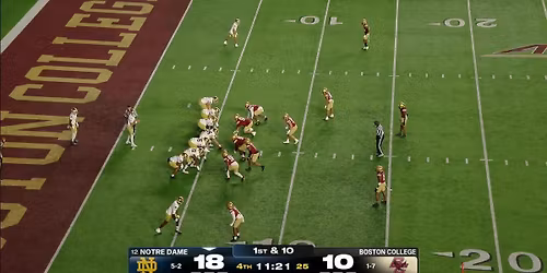 Boston College Eagles at Notre Dame Fighting Irish Football at Notre Dame Stadium