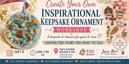 Create Your Own Inspirational Keepsake Ornament Workshop