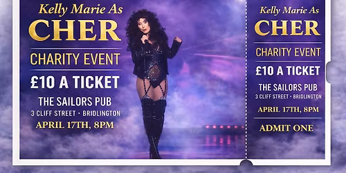 CHARITY EVENT KELLY MARIE AS CHER 