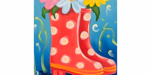 BYOB Paint & Sip: Floral Boots