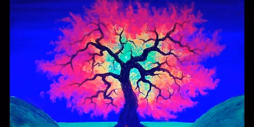 Japanese Maple Aglow (Blacklight)- Paint Party